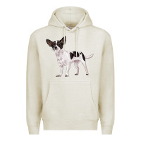 Oatmeal Heather chihuahua Premium Hoodie - LillyAllenDesigns