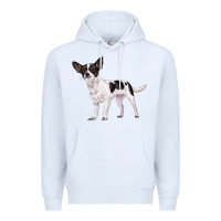 White chihuahua Premium Hoodie - LillyAllenDesigns
