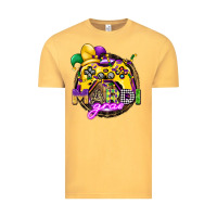 Vintage Mustard mardi gras gamer Vintage Tee - CowGirlArtShop