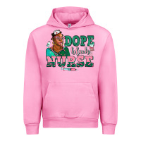 Fuchsia Pink afro  nurse dope black Urban Hoodie - AdoDesignShop