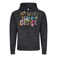 Vintage Black Saved by his grace Easter Day Vintage Hoodie - HowdyJamesFarm