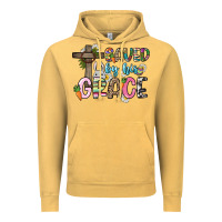 Vintage Mustard Saved by his grace Easter Day Vintage Hoodie - HowdyJamesFarm