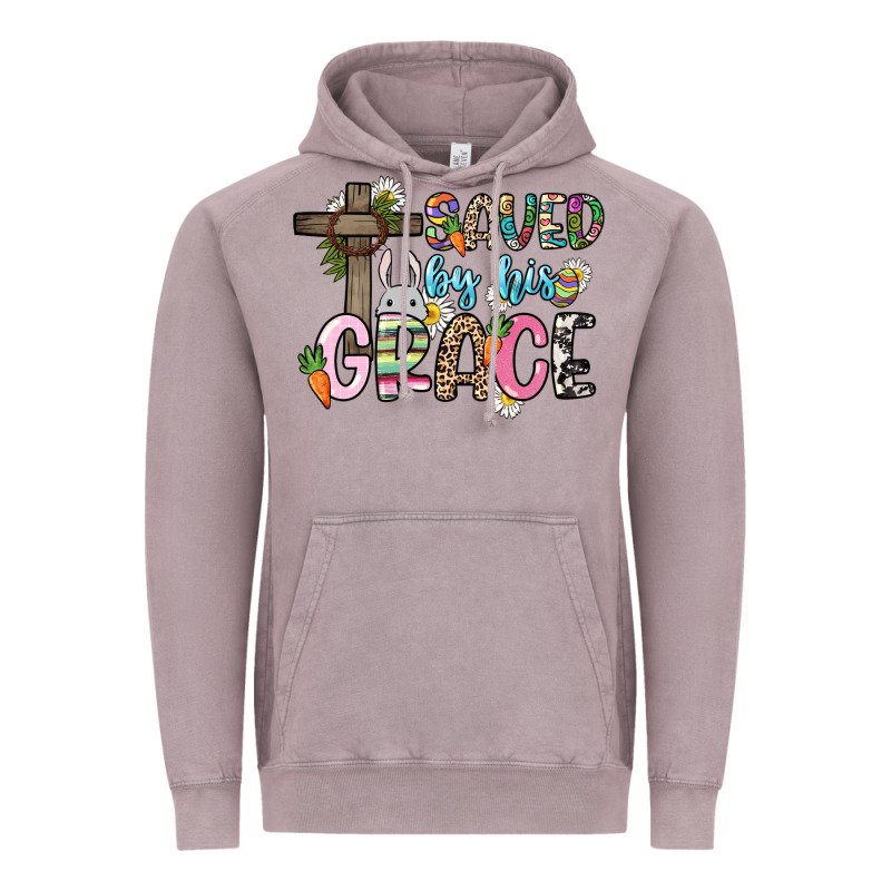 Saved By His Grace Easter Day Vintage Hoodie by HowdyJamesFarm | Teevron