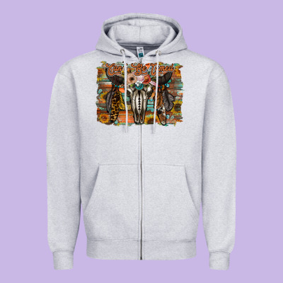 Cant Be Tamed Zipper Hoodie Designed By Racoondesign