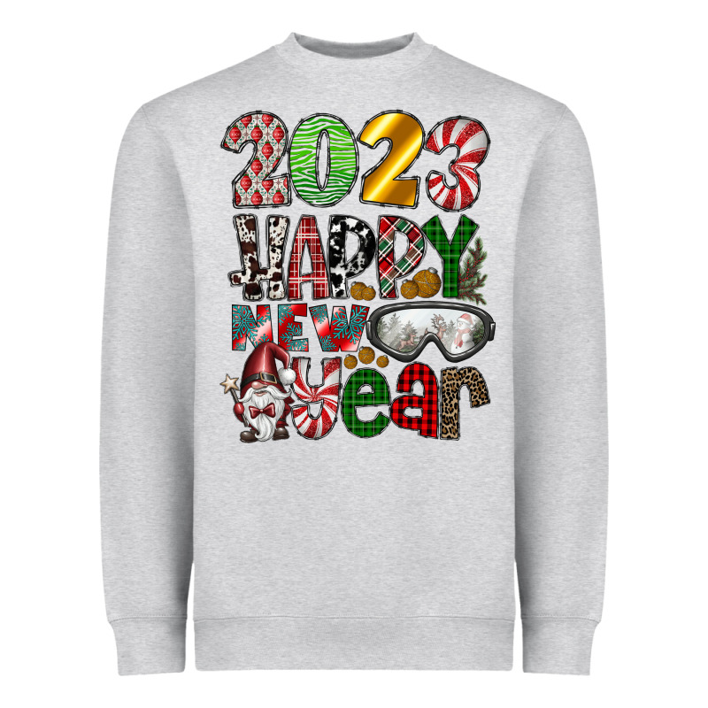 2023 Happy New Year Heavyweight Sweatshirt by CowhideDigitalArt | Teevron
