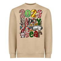 Mushroom 2023 Happy New Year Heavyweight Sweatshirt - CowhideDigitalArt