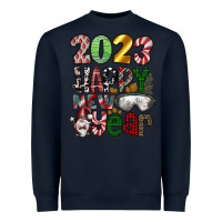 Navy 2023 Happy New Year Heavyweight Sweatshirt - CowhideDigitalArt