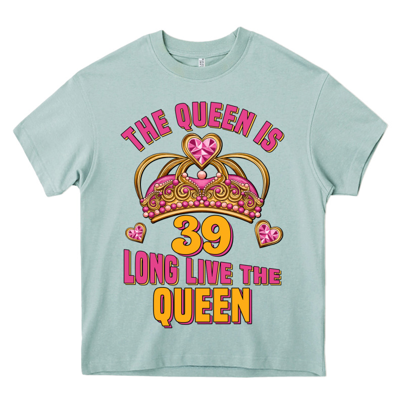 The Queen Is 39 Long Live The Queen Heavy Core Tee by Jasminsmagicworld | Teevron