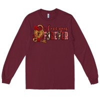 Burgundy love you forever olivia Long Sleeve Tee - OliviaCreatesArt