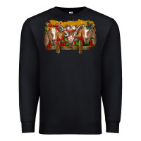 Black Christmas goats Premium Sweatshirt - BarkalooDesign