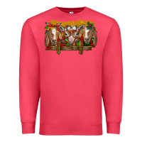 Cardinal Christmas goats Premium Sweatshirt - BarkalooDesign