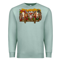 Seafoam Christmas goats Premium Sweatshirt - BarkalooDesign