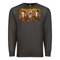 Smoke Christmas goats Premium Sweatshirt - BarkalooDesign