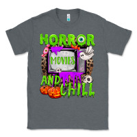 Charcoal Heather Horror movies and chill Classic Tee - NancyCooperArtShop