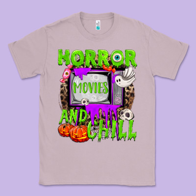 Horror Movies And Chill Classic Tee Designed By Nancycooperartshop