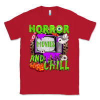 Red Horror movies and chill Classic Tee - NancyCooperArtShop