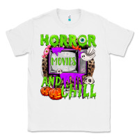 White Horror movies and chill Classic Tee - NancyCooperArtShop