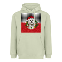 Matcha Christmas Bichon frise dog Heavyweight Hoodie - BarkalooDesign