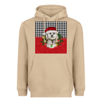 Christmas Bichon Frise Dog Heavyweight Hoodie | Teevron