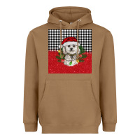 Toasted Coconut Christmas Bichon frise dog Heavyweight Hoodie - BarkalooDesign