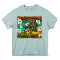 Arona louisiana alligator tumbler Heavy Core Tee - BarkalooDesign