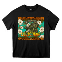 Black louisiana alligator tumbler Heavy Core Tee - BarkalooDesign