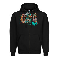 Black cna life Zipper Hoodie - RacoonDesign