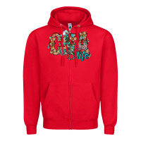 Red cna life Zipper Hoodie - RacoonDesign