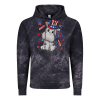 Cloud Black fourth of july hippopotamus Vintage Hoodie - CowGirlArtShop