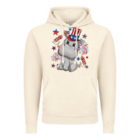 Vintage Artic fourth of july hippopotamus Vintage Hoodie - CowGirlArtShop