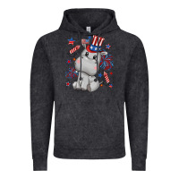 Vintage Black fourth of july hippopotamus Vintage Hoodie - CowGirlArtShop