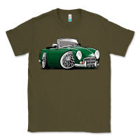 Army Green MG MGB roadster personalized caricature YOK94J family Classic Tee - trangStudio