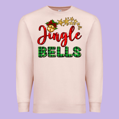 Christmas Jingle Bells Premium Sweatshirt Designed By Barkaloodesign