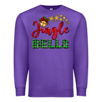Purple christmas jingle bells Premium Sweatshirt - BarkalooDesign