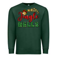 Sports Green christmas jingle bells Premium Sweatshirt - BarkalooDesign