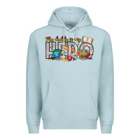 Blue Mist My Daddy is my Hero Teacher Premium Hoodie - CowhideDigitalArt