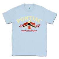 Dusty Blue Pontiac 1967   Classic Look style  14265 Classic Tee - trangStudio