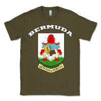 Army Green Bermuda Coat of Arms Souvenir Gift Flag Bermudian Classic Tee - trangStudio