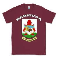 Burgundy Bermuda Coat of Arms Souvenir Gift Flag Bermudian Classic Tee - trangStudio