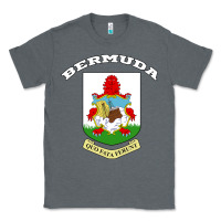Charcoal Heather Bermuda Coat of Arms Souvenir Gift Flag Bermudian Classic Tee - trangStudio