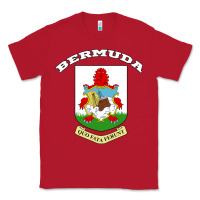 Red Bermuda Coat of Arms Souvenir Gift Flag Bermudian Classic Tee - trangStudio