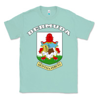 Seafoam Bermuda Coat of Arms Souvenir Gift Flag Bermudian Classic Tee - trangStudio