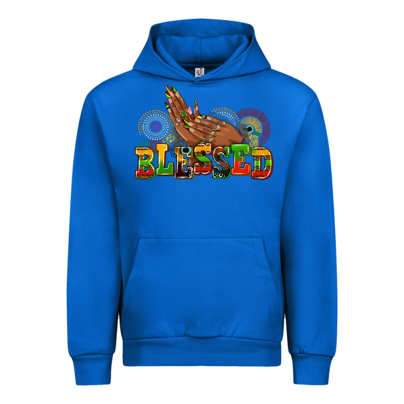Blessed Afro Woman Hands Urban Hoodie by AdoDesignShop | Teevron