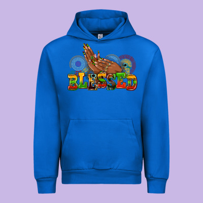 Blessed Afro Woman Hands Urban Hoodie Designed By Adodesignshop