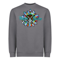 Storm happy easter sunflower Heavyweight Sweatshirt - CowhideDigitalArt