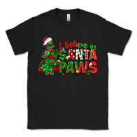 Black i believe in santa paws Classic Tee - texasbilliewilder