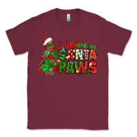 Burgundy i believe in santa paws Classic Tee - texasbilliewilder
