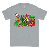 Heather Grey i believe in santa paws Classic Tee - texasbilliewilder