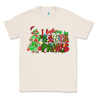 Natural i believe in santa paws Classic Tee - texasbilliewilder