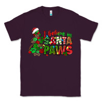 Plum i believe in santa paws Classic Tee - texasbilliewilder